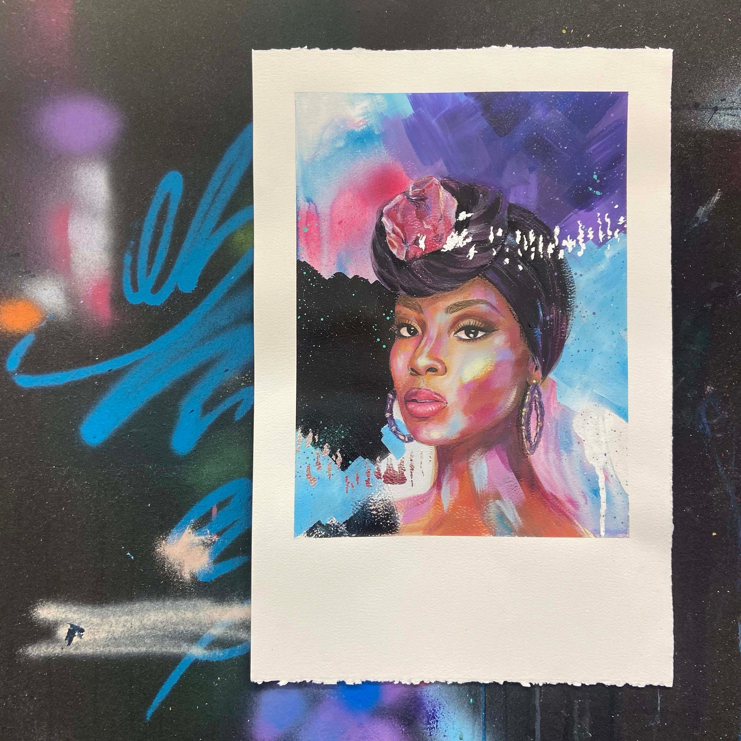 Garnet Goddess - Birthstone January - Artwork on Paper